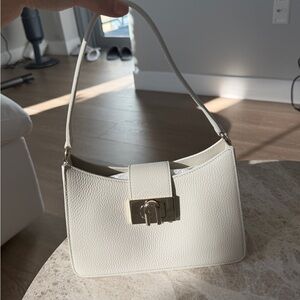 Furla White Leather Handbag